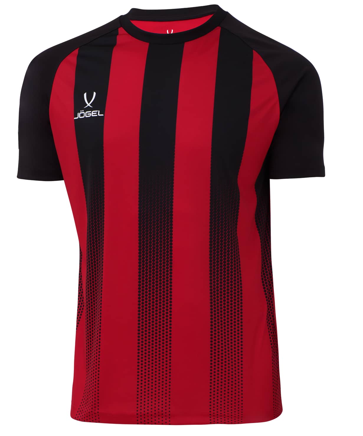 Футболка игровая Jogel Camp Striped Jersey, красный/черный