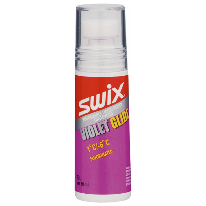 Купить Экспресс смазка Swix F7LNC Violet Fluorinated Glider (эмульсия фторcодержащая) (+1°С -6°С) 80 ml.,