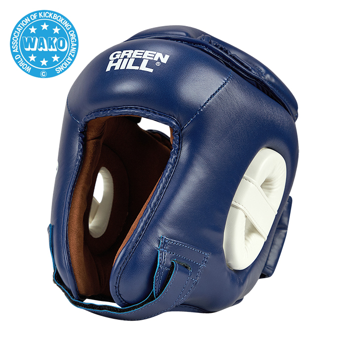 Кикбоксерский шлем Green Hill Win HGW-9033w WAKO Approved, синий