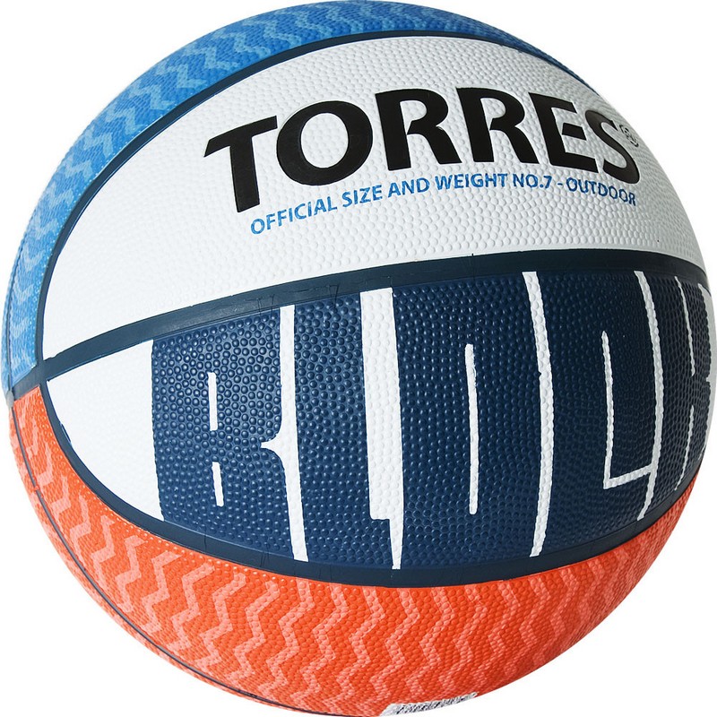 Мяч баскетбольный Torres Block B02077 р.7 800_800