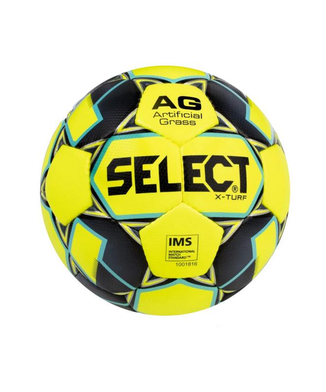 фото Мяч футбольный select x-turf 810118, №5, желтый/черный/синий