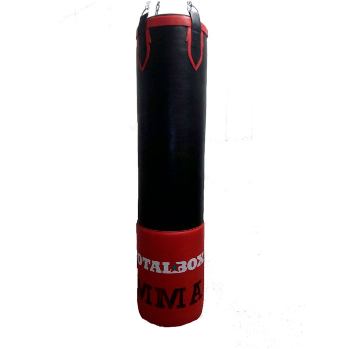 фото Боксерский мешок totalbox mma tlbk gt мма l=150 см d=35 см черный с красным