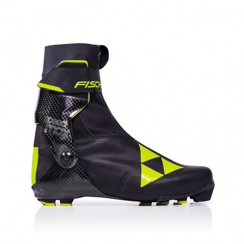 фото Лыжные ботинки fischer nnn speedmax skate (s01019) (черно/желтый)