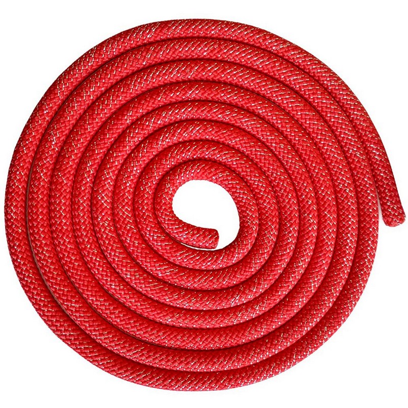 фото Скакалка для художественной гимнастики 3 м pro skg10-10 красный с блестками nobrand
