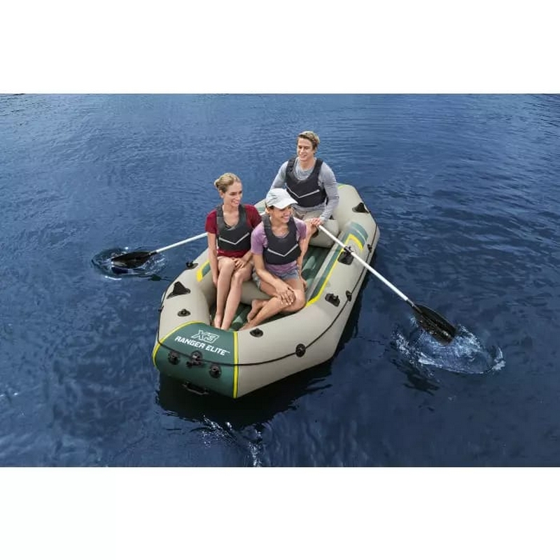 Надувная лодка 295х130х46см Ranger Elite X3 Raft Set, вёсла 152см, насос 62086, до 400кг Bestway 165160 800_800