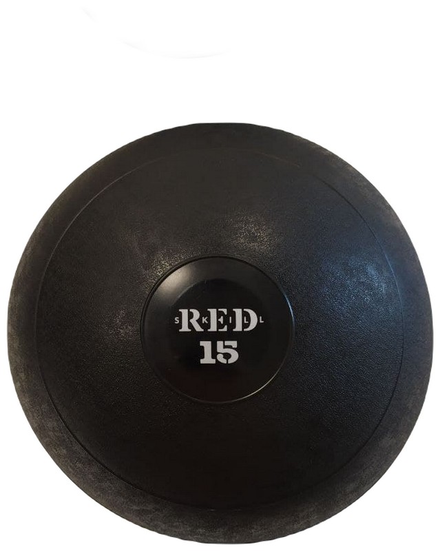 Медицинский набивной мяч слэмбол для бросков RED Skill Слембол 15 кг,  - купить со скидкой