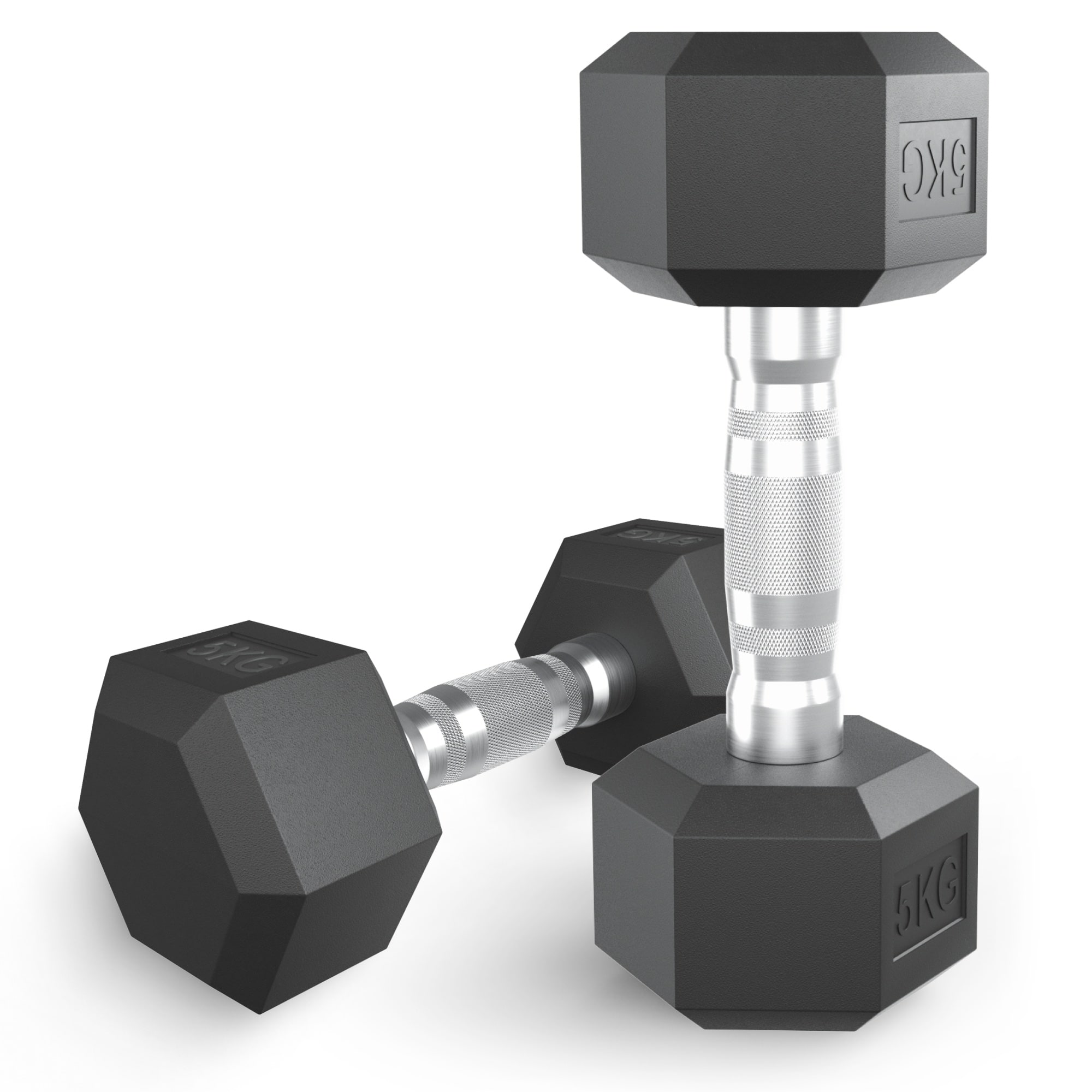 фото Гантель гексагональная 5 кг обрезиненная unixfit dbhex5