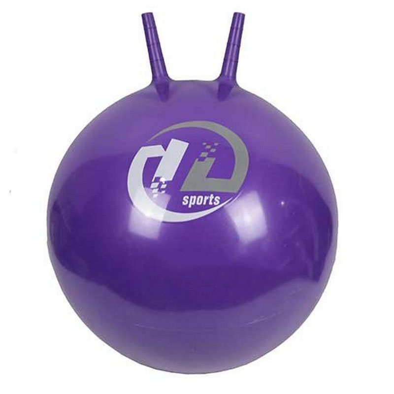 фото Мяч-попрыгун с рожками 65см bb-004-65 фиолетовый nobrand