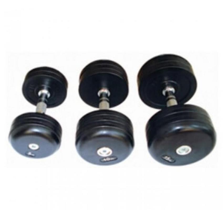 фото Обрезиненный гантельный ряд dayu fitness db-181-1 ( 27,5-50 кг)