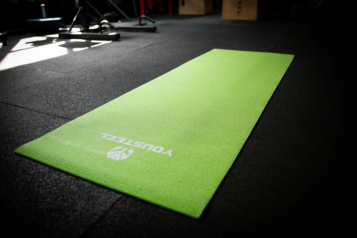 Купить Коврик для йоги 173х61х0,6 см YouSteel Yoga Mat, PVC, зелёный,
