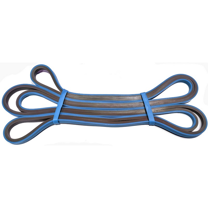 фото Эспандер-резиновая петля crossfit 6,4 mm e32174 синий\серый nobrand