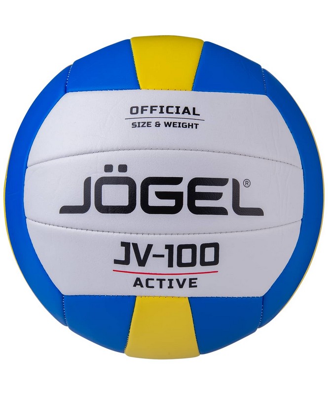 Купить Мяч волейбольный Jögel JV-100 р.5, синийжелтый,