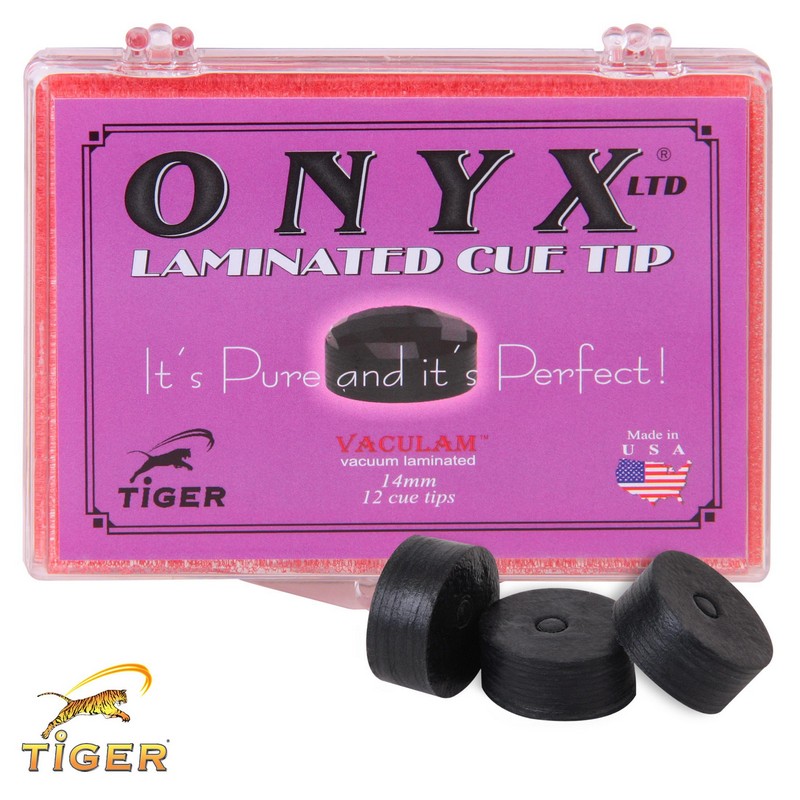 Наклейка для кия Tiger Onyx Ltd 04259 ?14мм Мedium, 1шт.