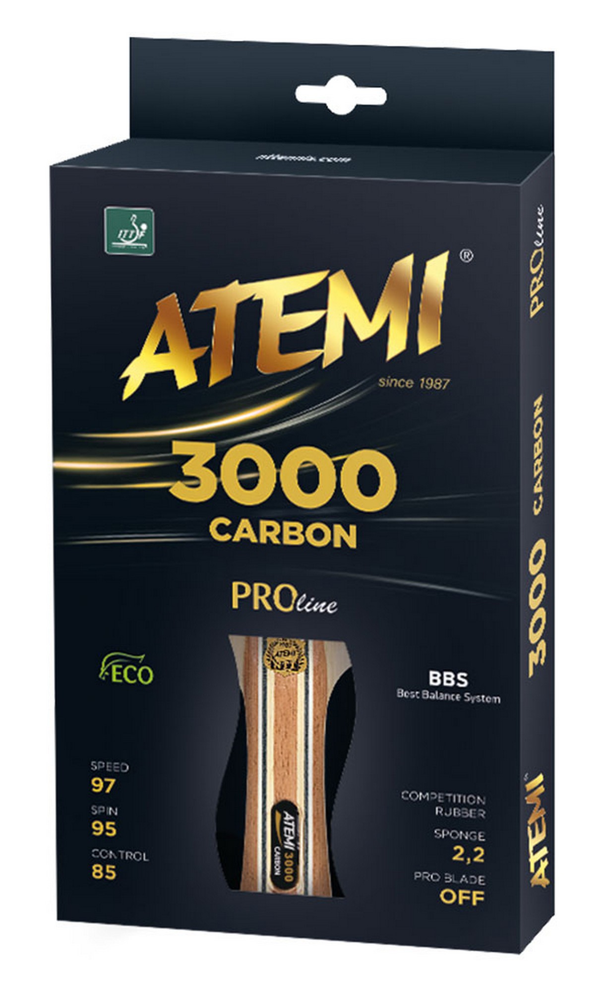 Купить Ракетка для настольного тенниса Atemi PRO 3000 CV,