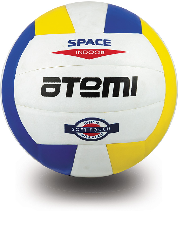 фото Волейбольный мяч atemi space р.5 белый-желтый-синий