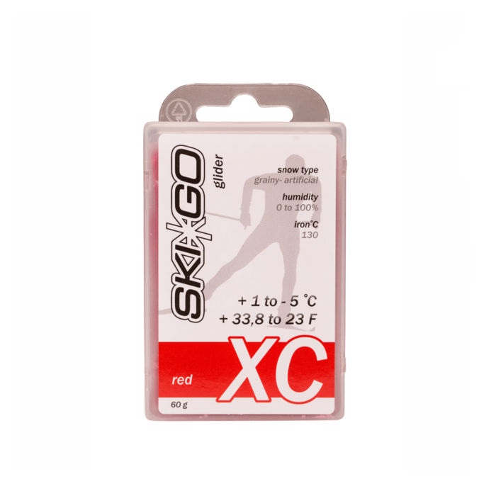

Парафин углеводородный Skigo XC Glider Red (для стар. и искус. снега) (+1°С -5°С) 60 г.