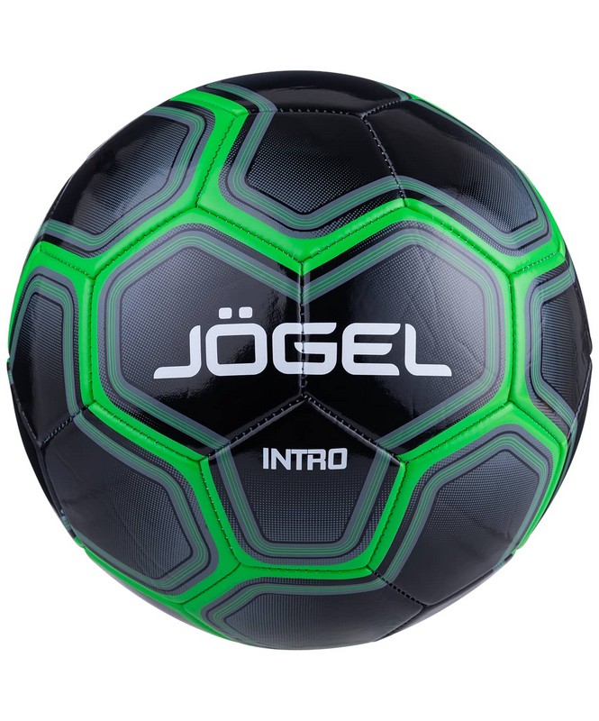 Мяч футбольный Jogel Intro р.5 черный 665_800
