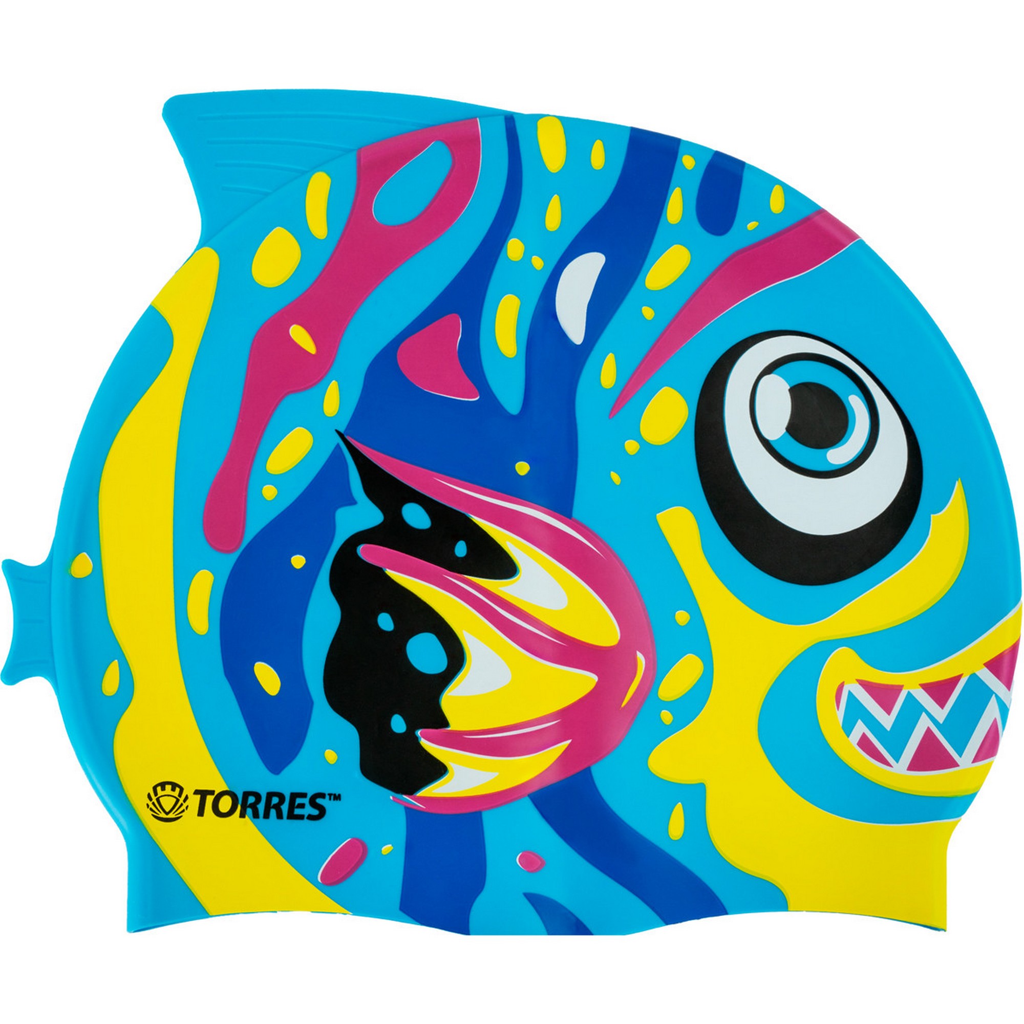 фото Шапочка для плавания детская torres junior, силикон sw-12206af голубой