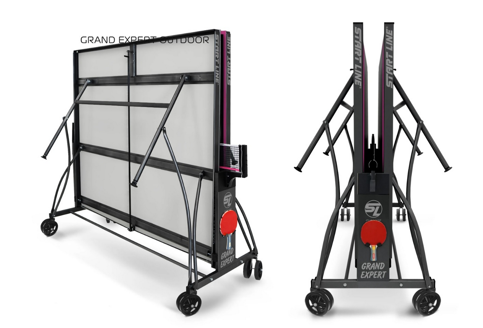 Теннисный стол Всепогодный Start Line Grand EXPERT 6 6044-12 Black 1600_1089