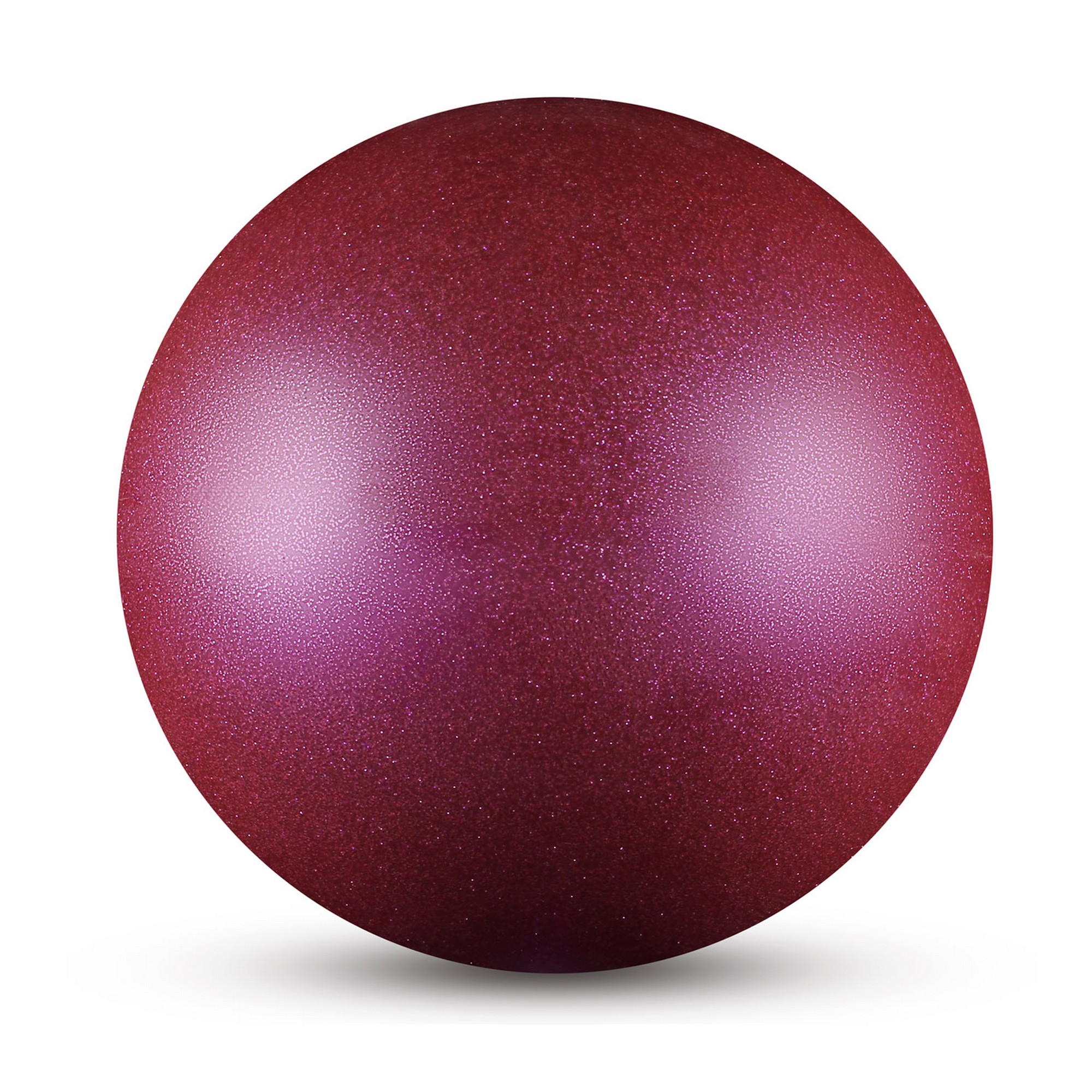 Мяч для художественной гимнастики металлик d15 см Indigo IN119 с блеcтками фиолетовый