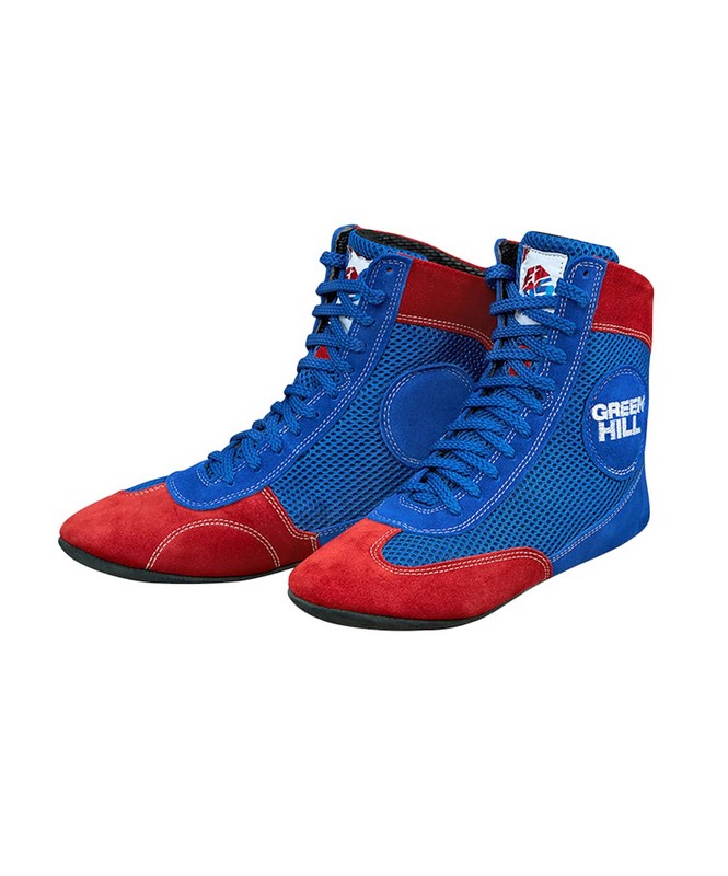 Обувь для самбо Green Hill EXPERT FIAS WS-3040Е синий\красный