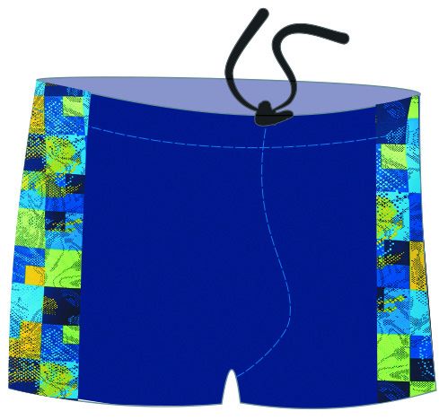 фото Плавки-шорты мужские для бассейна atemi с принт. вставками, sm8 12
