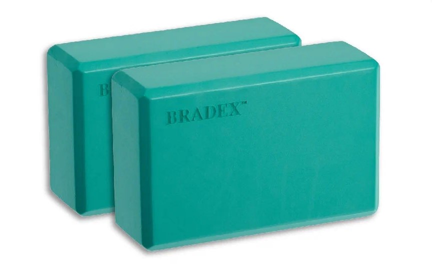 Блоки для йоги Bradex SF 0613, бирюзовый, 2 шт