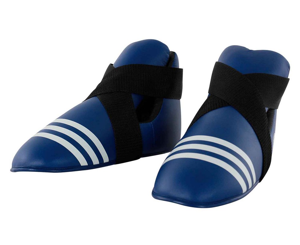 фото Защита стопы adidas wako kickboxing safety boots синяя adiwakob01