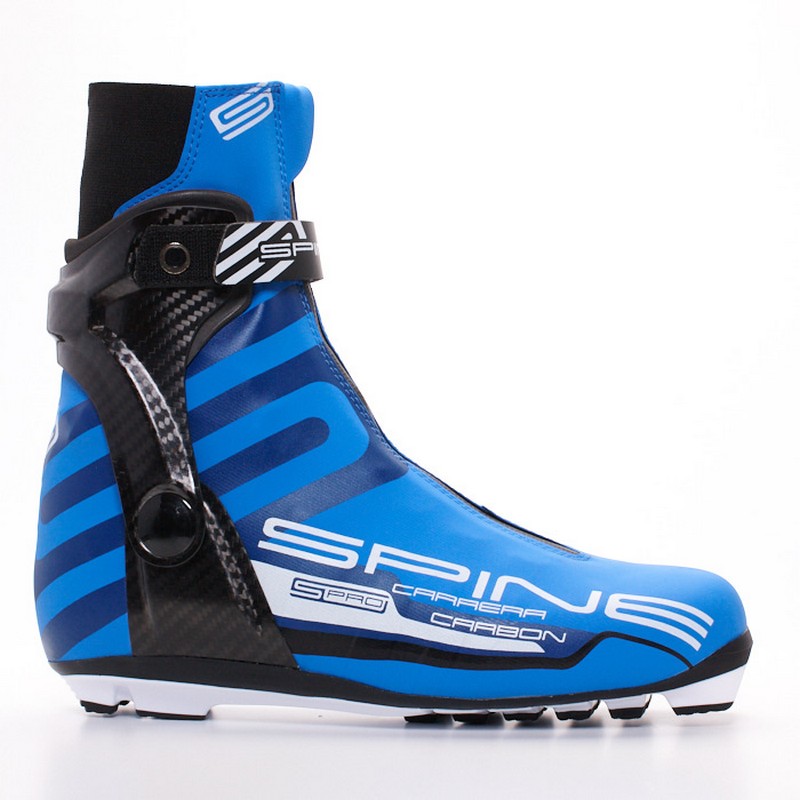 Купить Лыжные ботинки NNN Spine Carrera Carbon Pro 598-S черный/синий,
