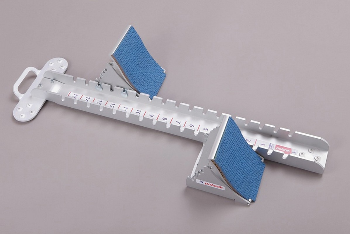 фото Колодка стартовая соревновательная алюминиевая, с широкими упорами для ног polanik pbs17-02