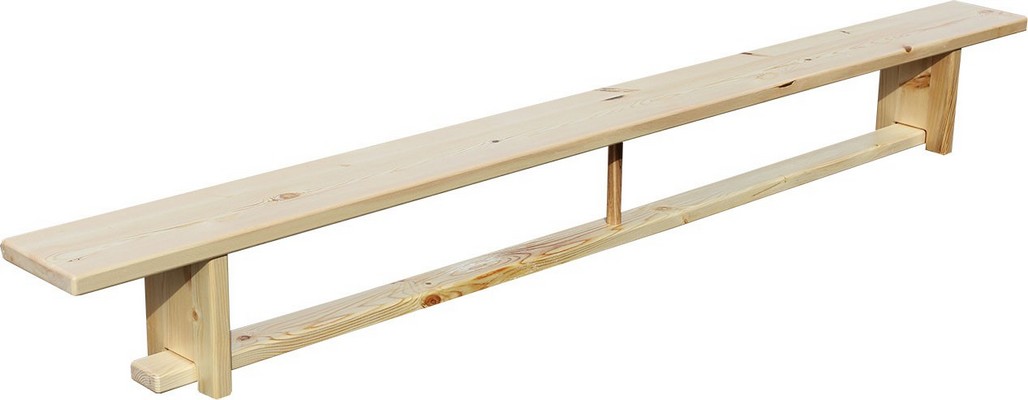 фото Скамья гимнастическая zso на деревянных ножках 2,4 м
