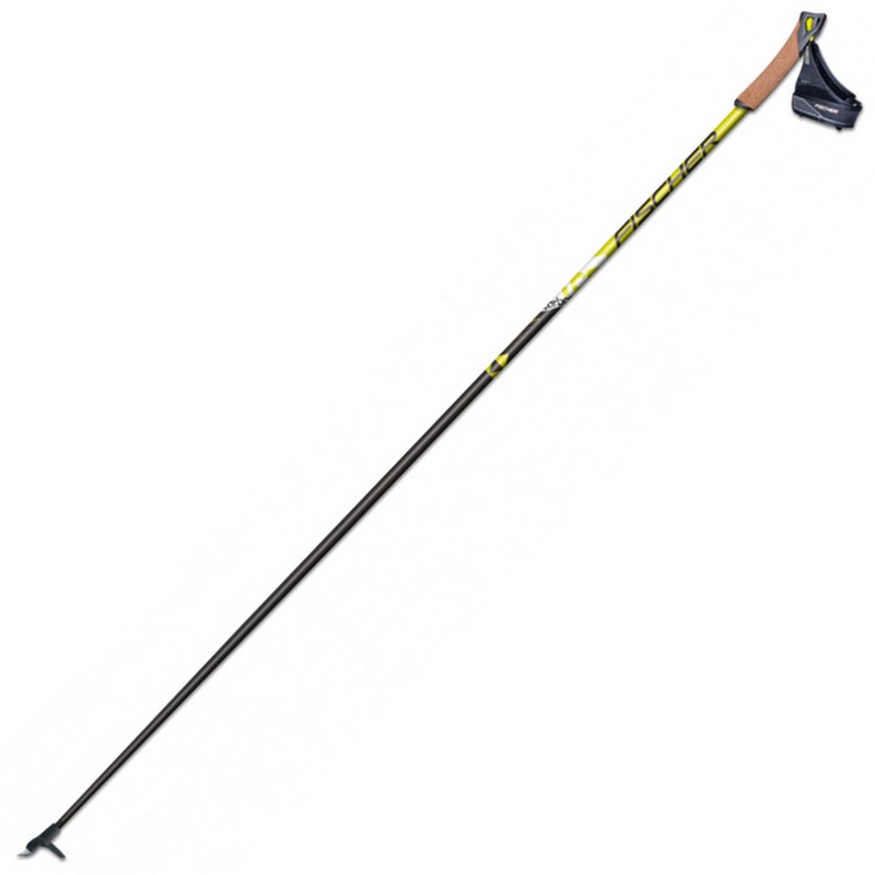 Лыжные палки Fischer RC5 - QC (2020) Карбон 20%+Стекло 80% Z41320 черный\желтый - фото 1