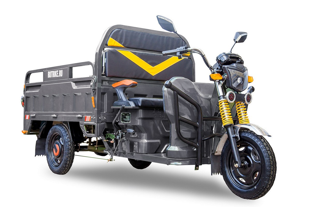 фото Грузовой электрический трицикл rutrike дукат 1500 60v1000w серый