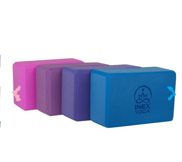 Блок для йоги Intex EVA Yoga Block YGBK-BL137 18,5x6,8x4 см, синий 602_534