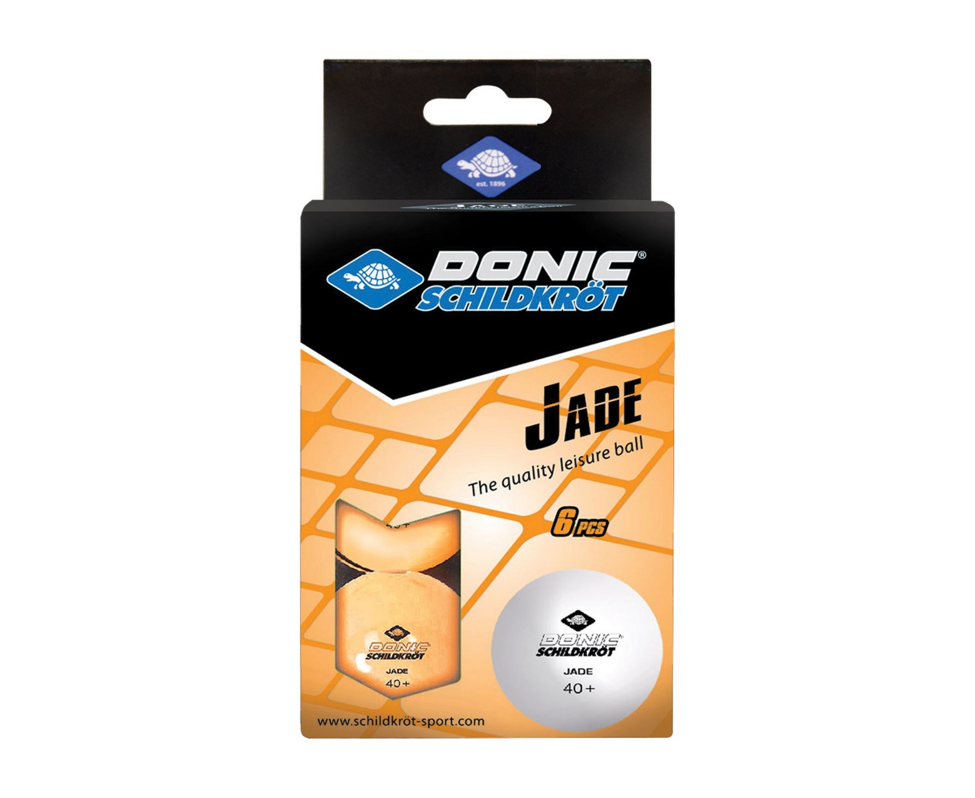 Купить Мячики для настольного тенниса Donic Jade 40+, 6 штук 618378 оранжевый,