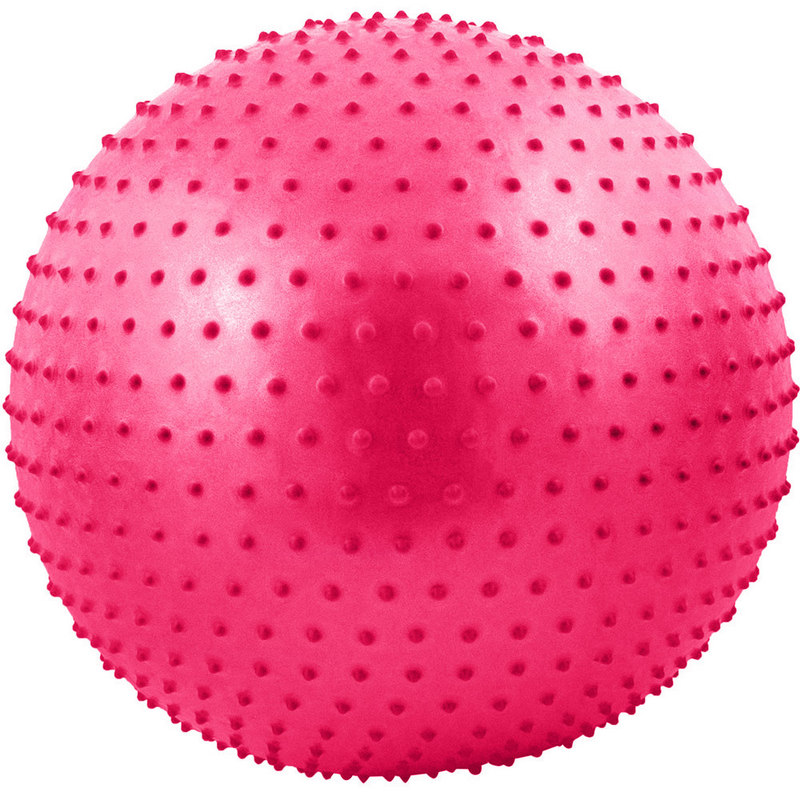 фото Мяч гимнастический anti-burst массажный 55 см fbm-55-6, розовый nobrand