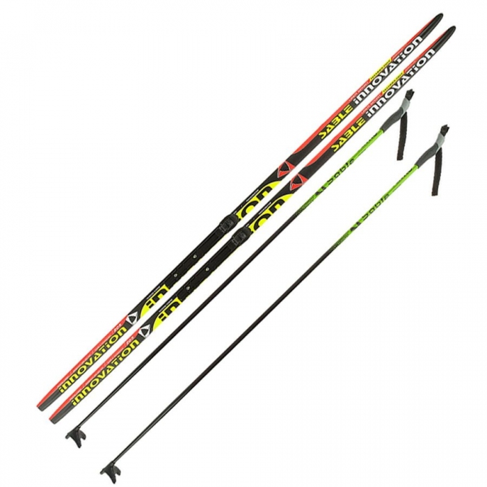Лыжи Комплект STC NNN (Rottefella) - WAX Innovation black/red/green 700_700