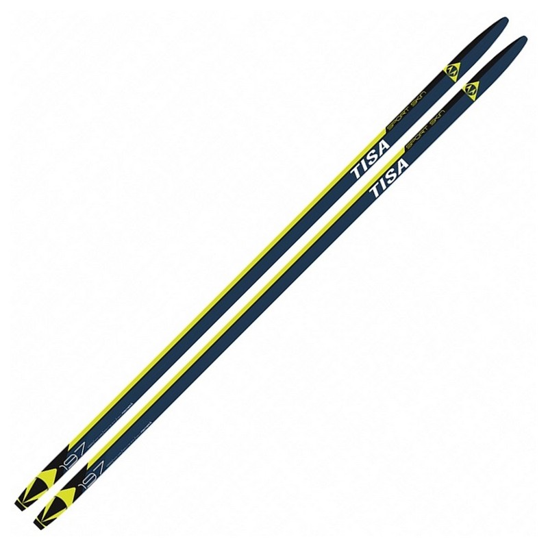 фото Лыжи беговые tisa sport skin камус n90718 черно\желтый