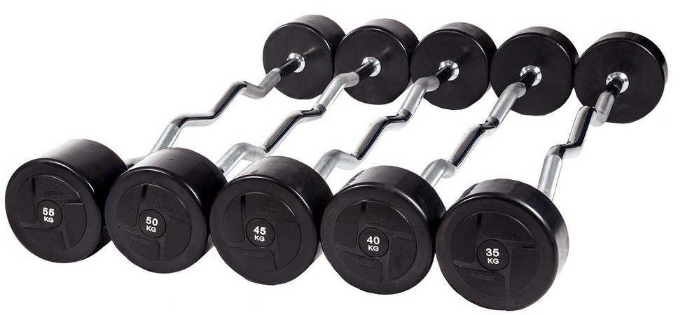 

Набор изогнутых штанг (шаг 5 кг, 5 шт) POWER Profi-Fit 35-55 кг