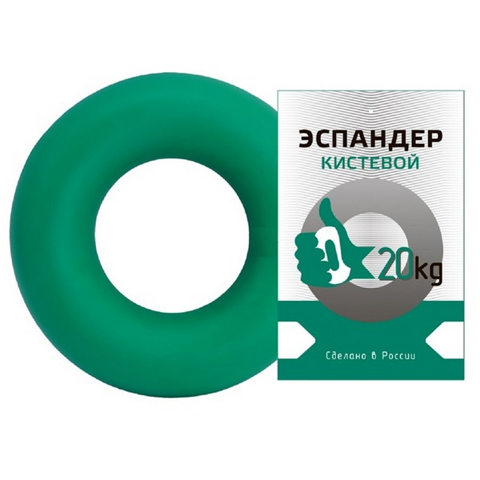 Купить Эспандер Sportex кистевой Fortius, кольцо 20 кг (зеленый),