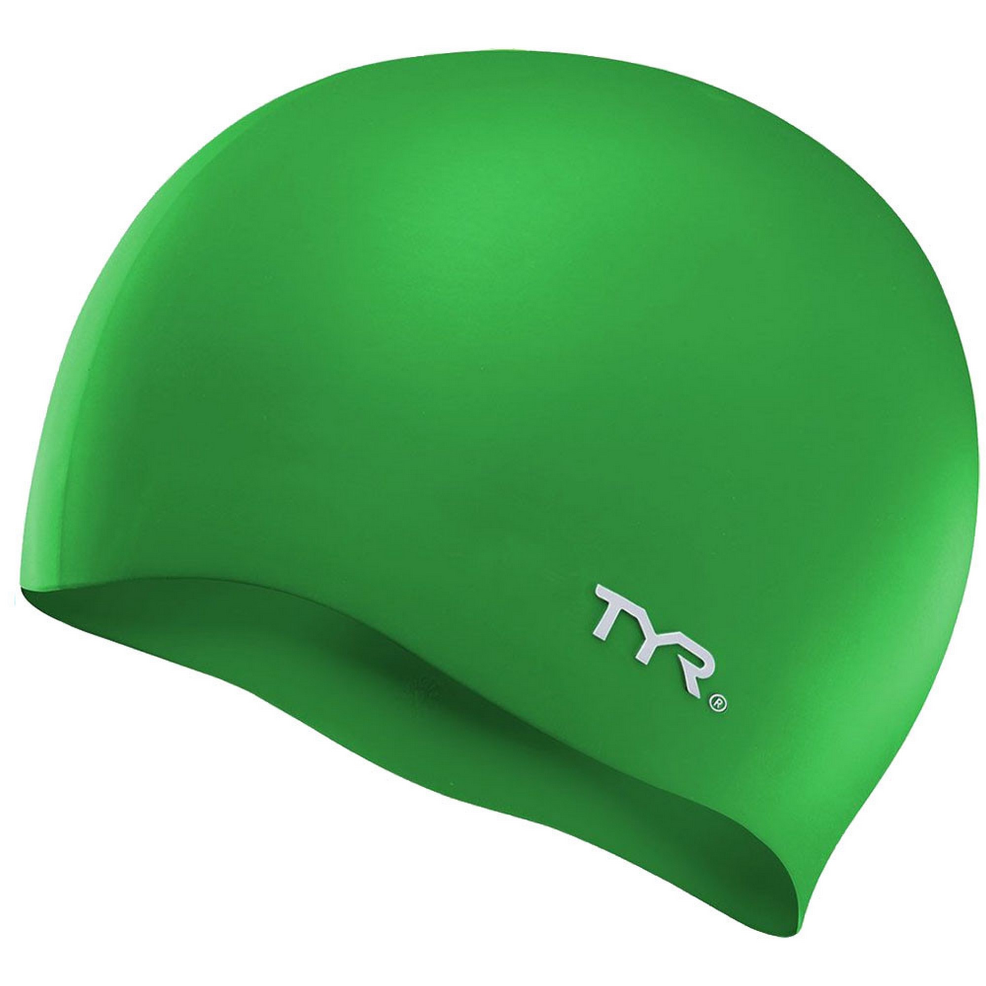 Купить Шапочка для плавания TYR Wrinkle Free Silicone Cap LCS-310 зеленый,