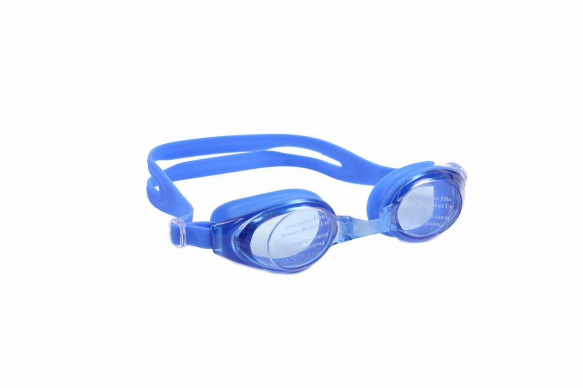 Купить Очки для плавания серия Регуляр, синие, цвет линзы - синий SF 0393, NoBrand