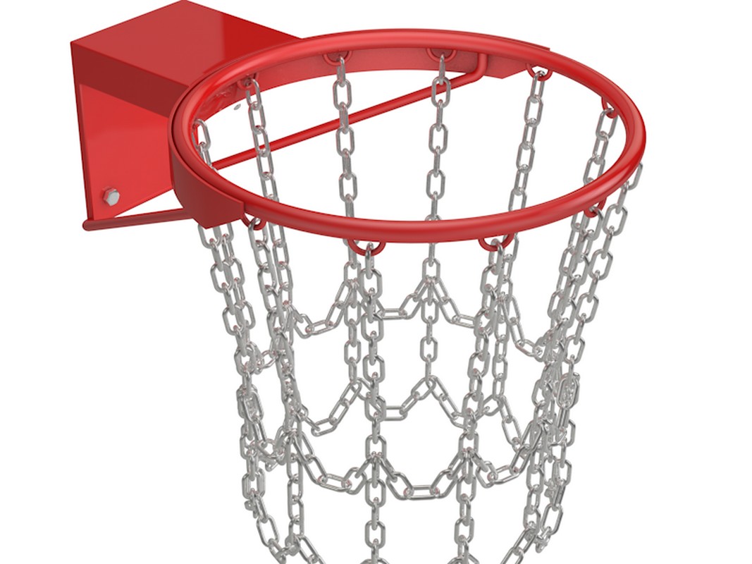 Кольцо баскетбольное Atlet антивандальное с сеткой из цепей IMP-A85