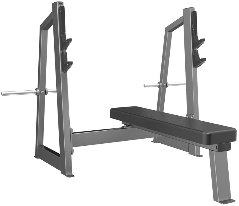 фото Скамья-стойка для жима штанги лежа (olympic bench) dhz e-3043