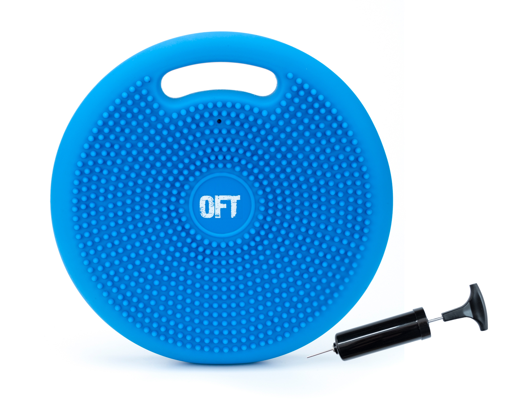 

Массажно-балансировочная подушка с ручкой в комплекте с насосом Original Fit.Tools FT-BPDHL (BLUE) синий