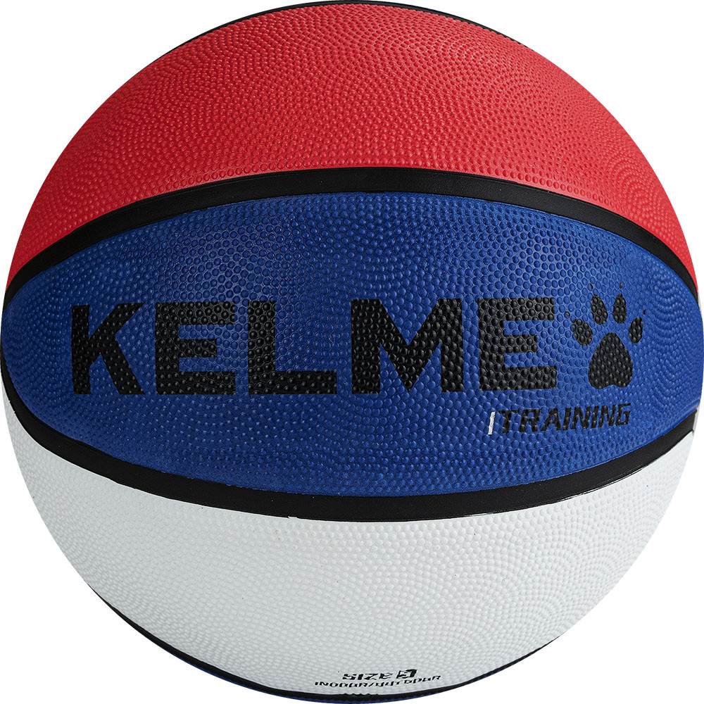 Мяч баскетбольный Kelme Foam rubber ball 8102QU5002-169, р.5, 8 панелей, резина, бело-сине-красный