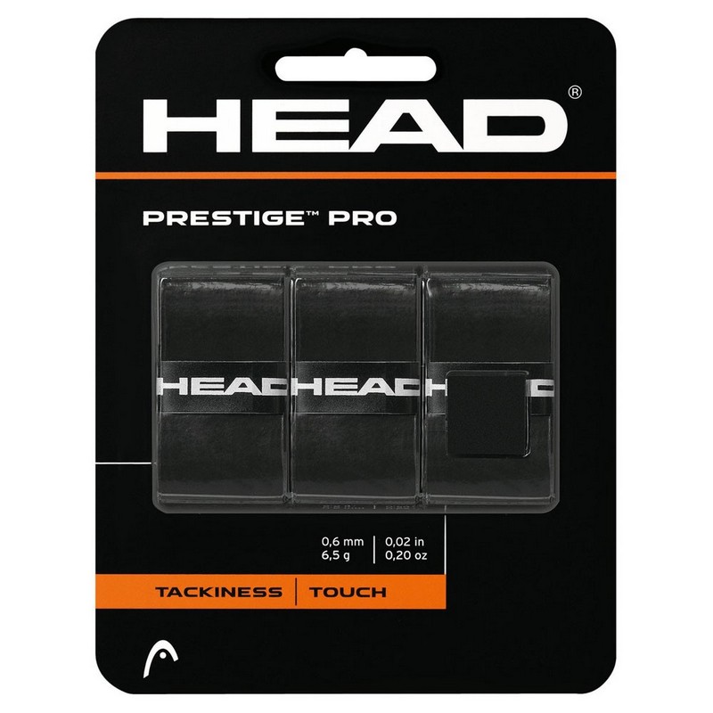 Овергрип Head Prestige Pro 282009-BK, 0.55 мм, 3 шт, черный