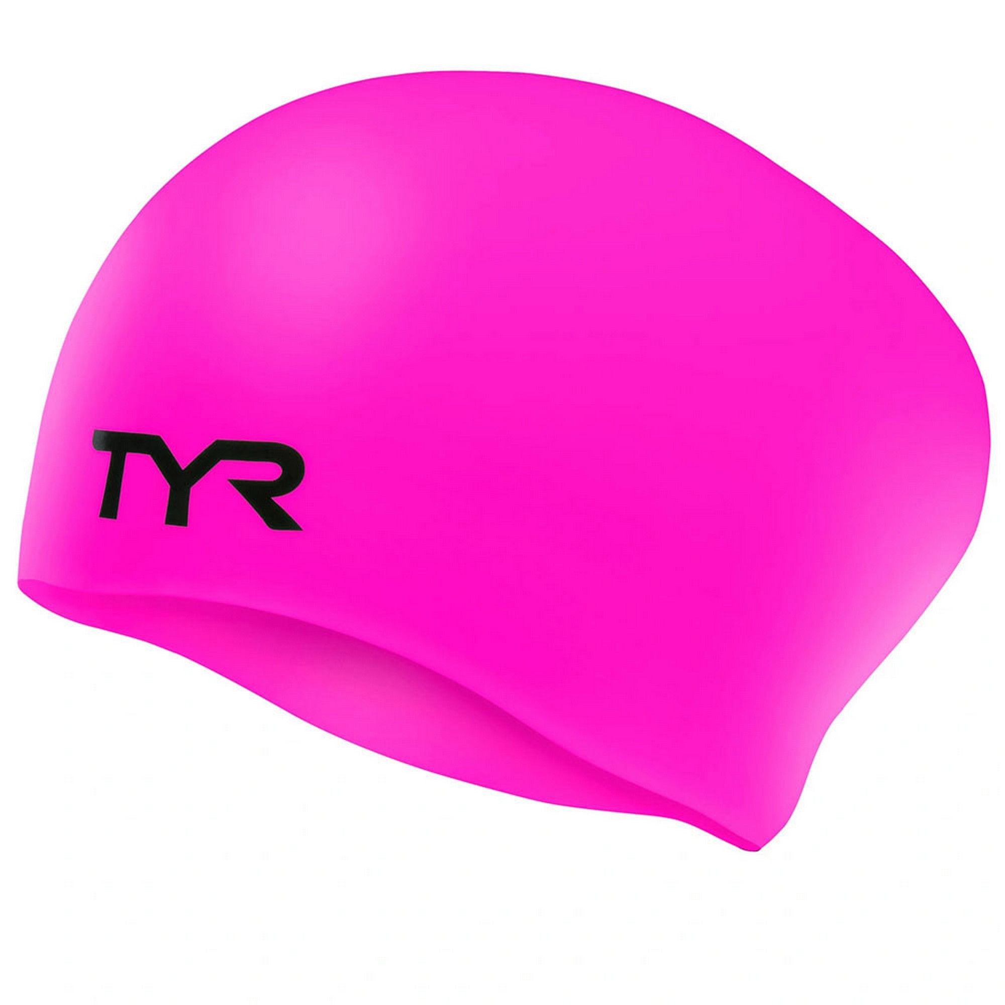 Купить Шапочка для плавания подростковая TYR Long Hair Wrinkle-Free Silicone Cap Jr LCSJRL-693 розовый,