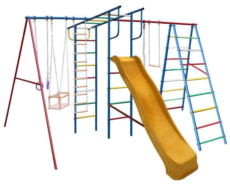 фото Детская игровая площадка вертикаль а+п макси с горкой