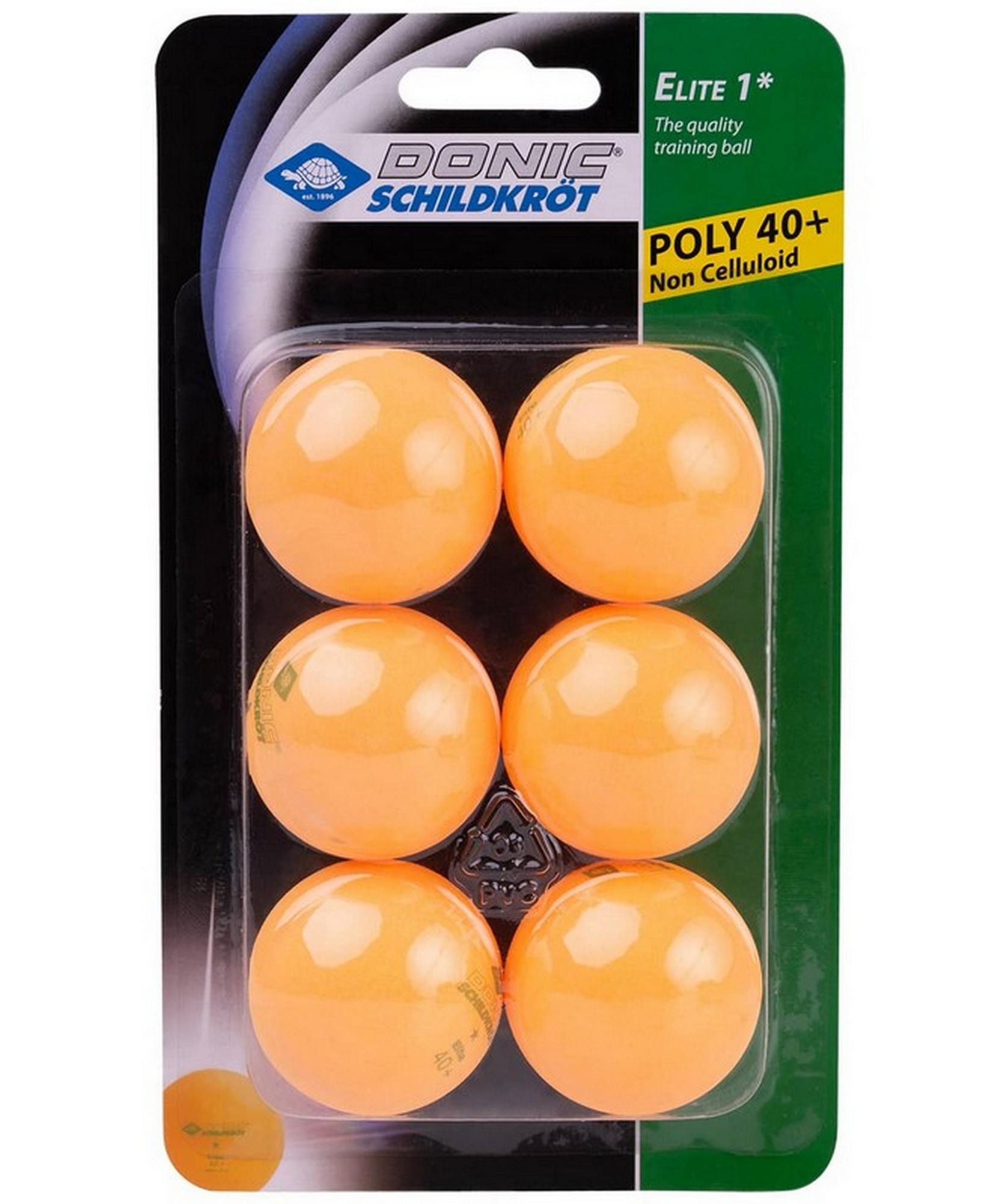 Купить Мячи для настольного тенниса Donic Elite 1, 6 штук 618017 оранжевый,